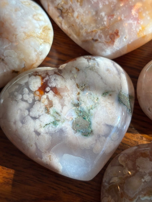 Flower Agate - Heart | Madagascar