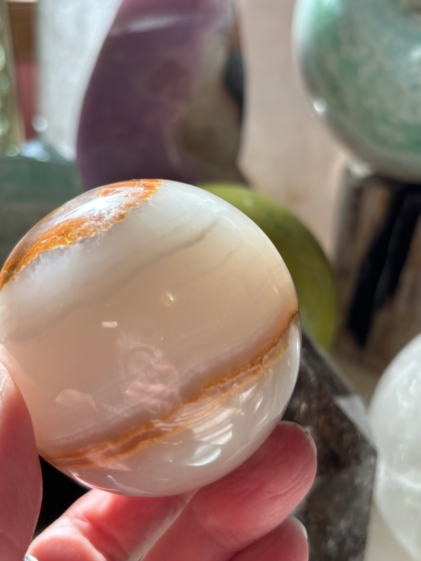 Watermelon Calcite - Sphere - Pakistan