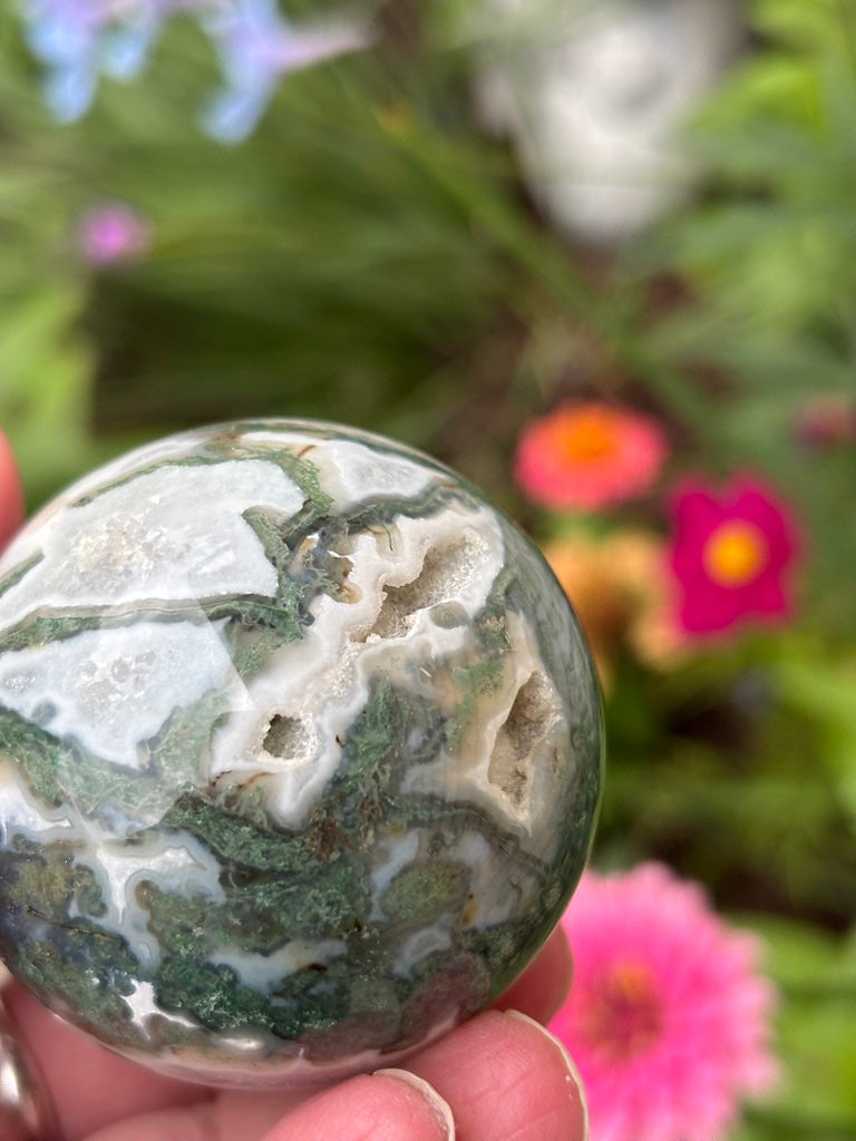 Moss Agate - Sphere