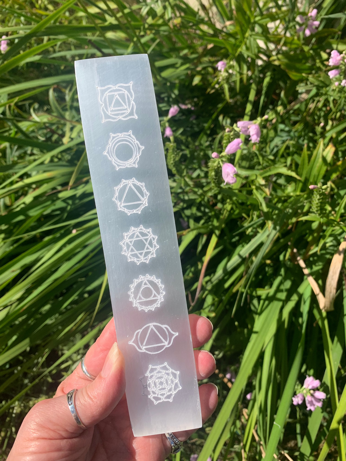 Selenite Chakra Charging Plate