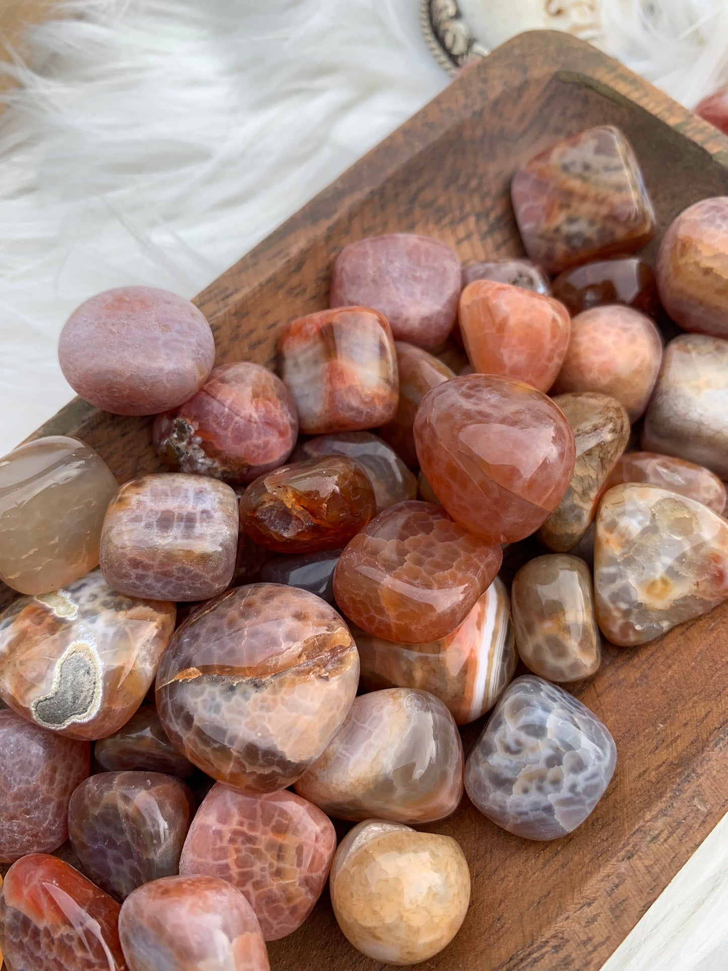 Fire Agate- Tumble