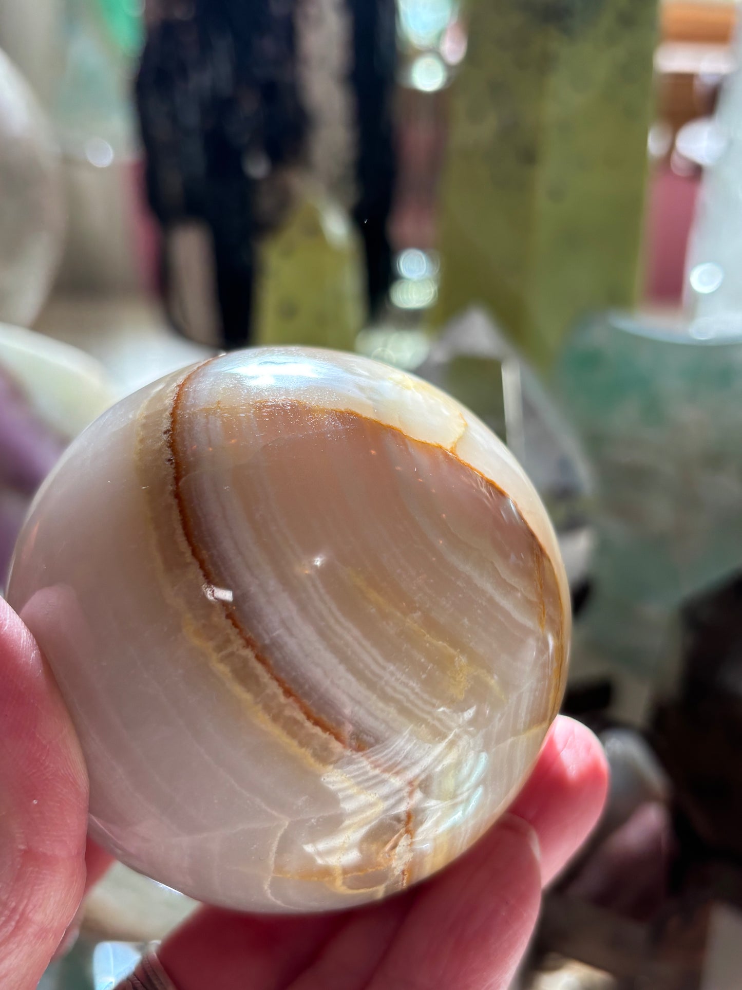 Watermelon Calcite - Sphere - Pakistan