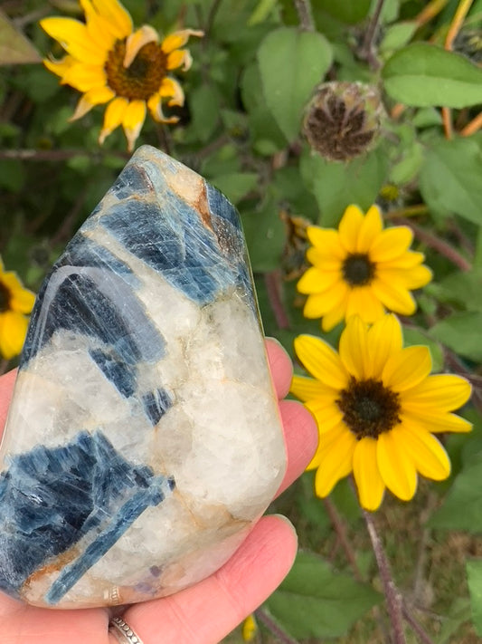 Blue  Kyanite with Quartz Free Form - India