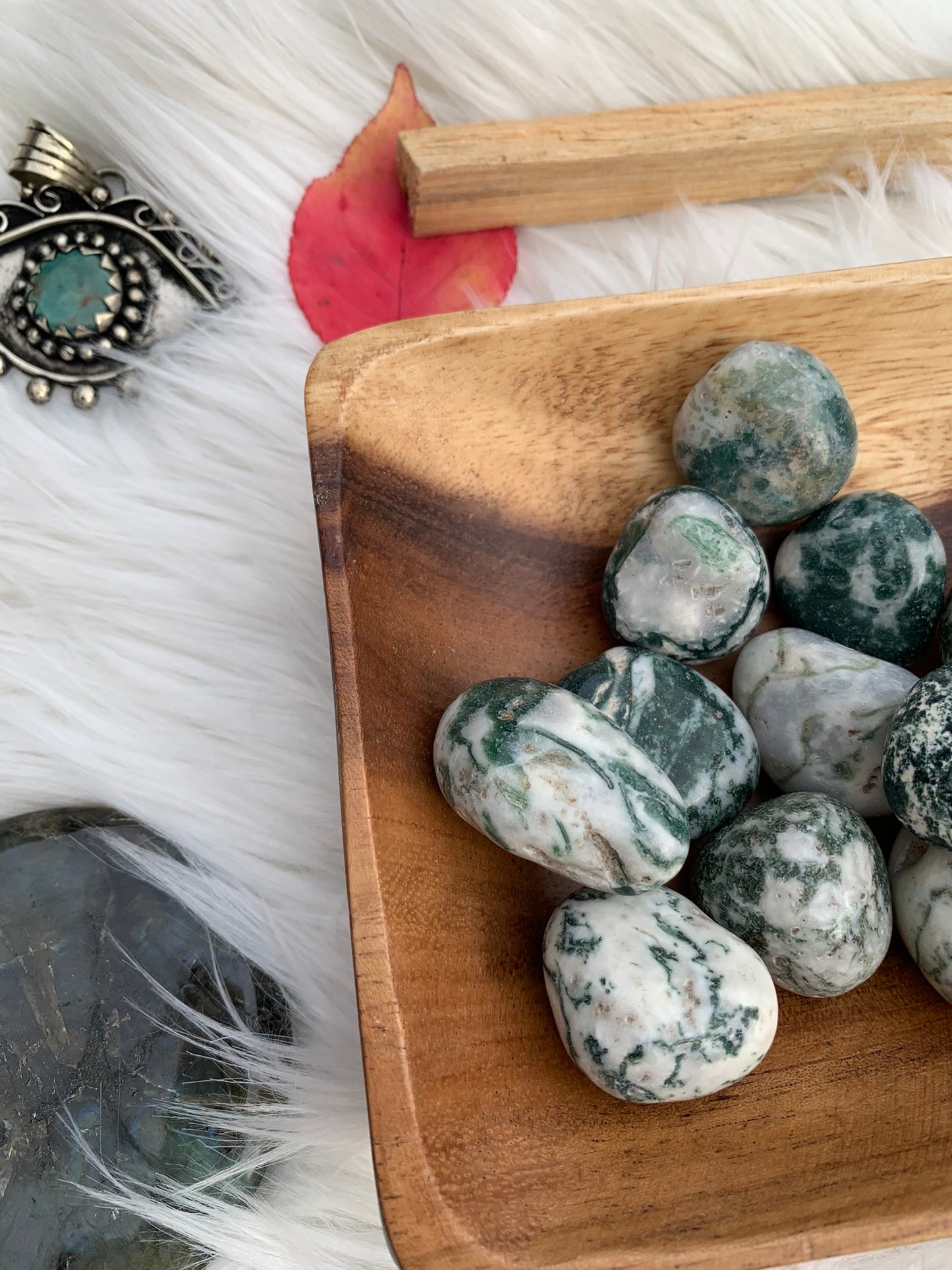Green Tree Agate- Tumble