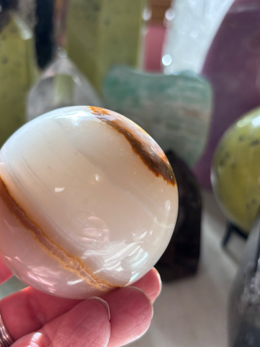 Watermelon Calcite - Sphere - Pakistan