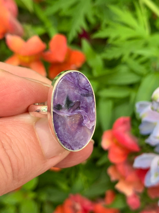 Charoite Ring size 5