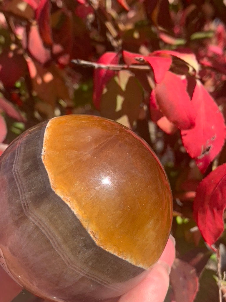 Yellow Fluorite Sphere