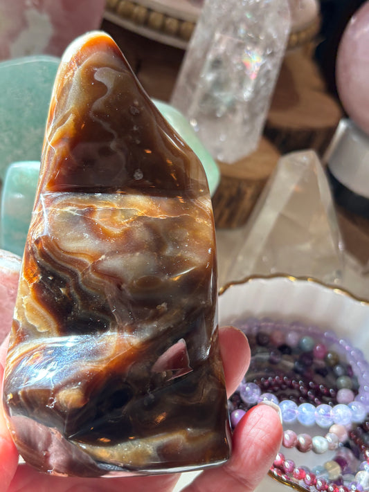 Chocolate Calcite - Free Form | Pakistan