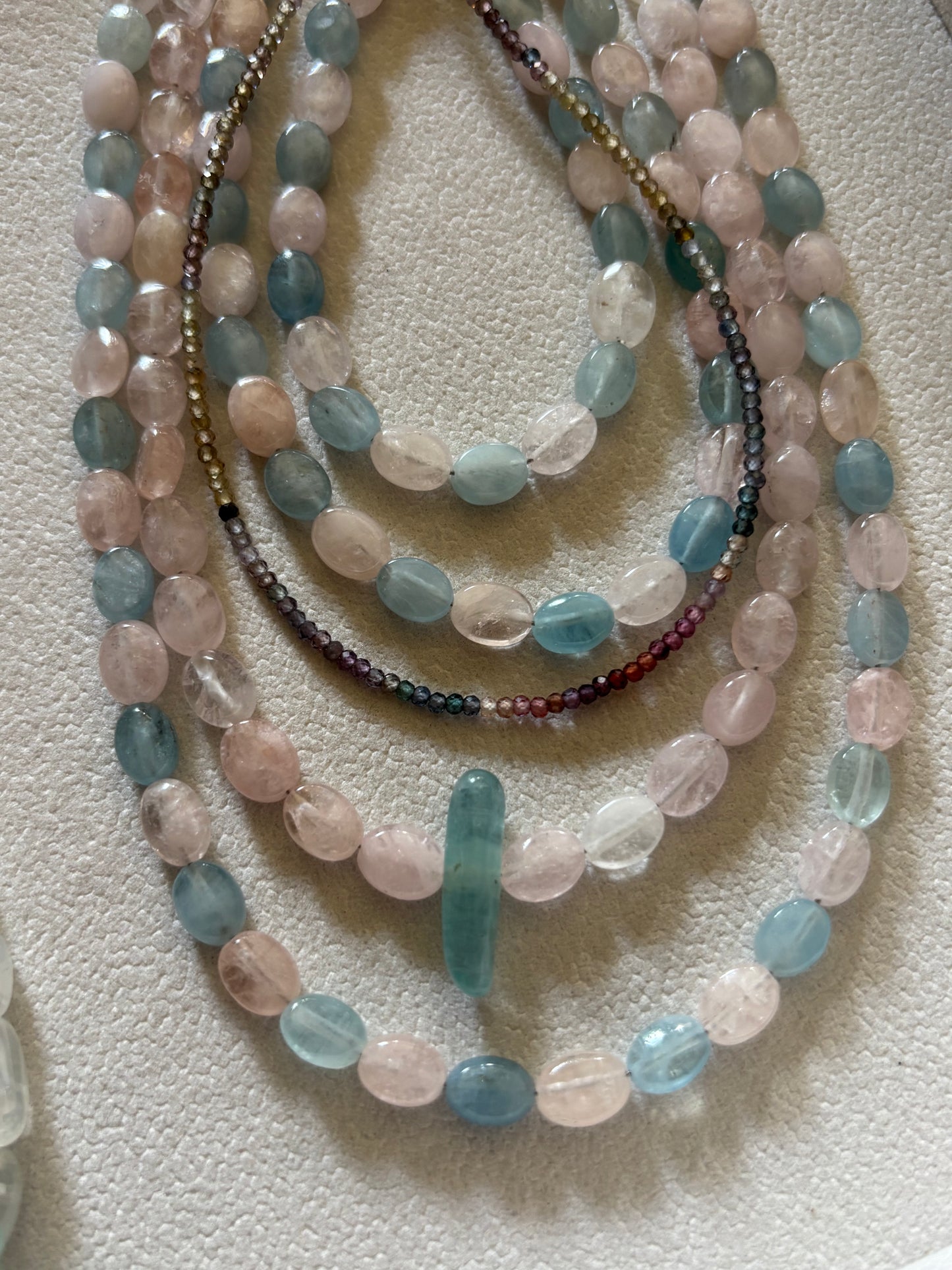 Soft Horizon -  Mixed Morganite & Aquamarine — Nigeria