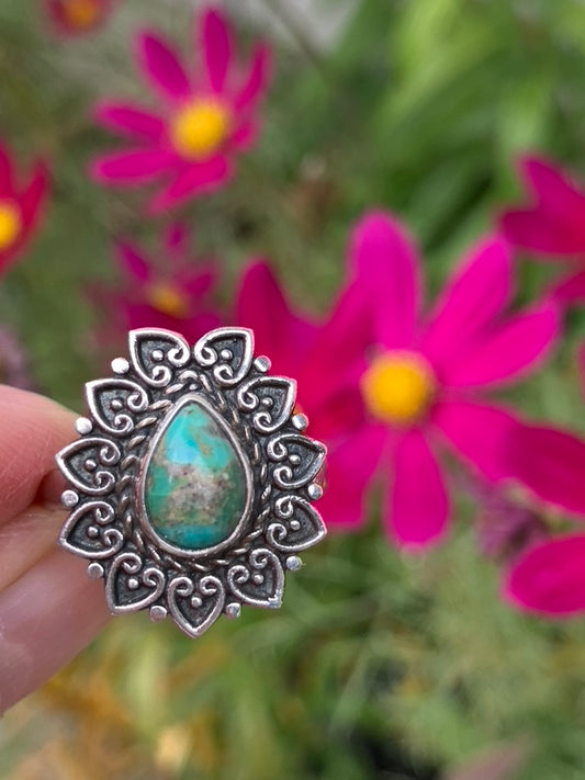 Turquoise Ring size 8