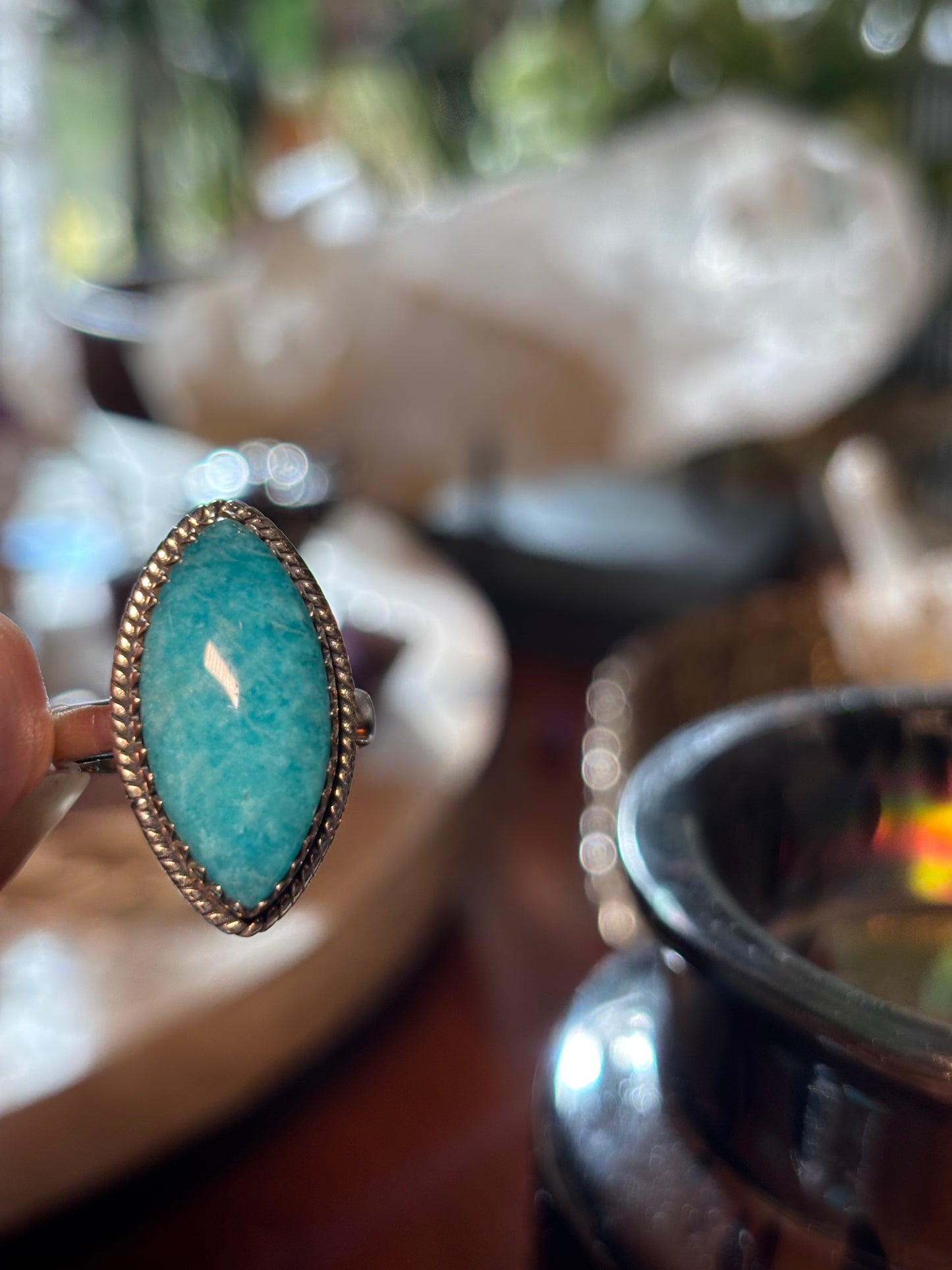 Amazonite Ring size 8