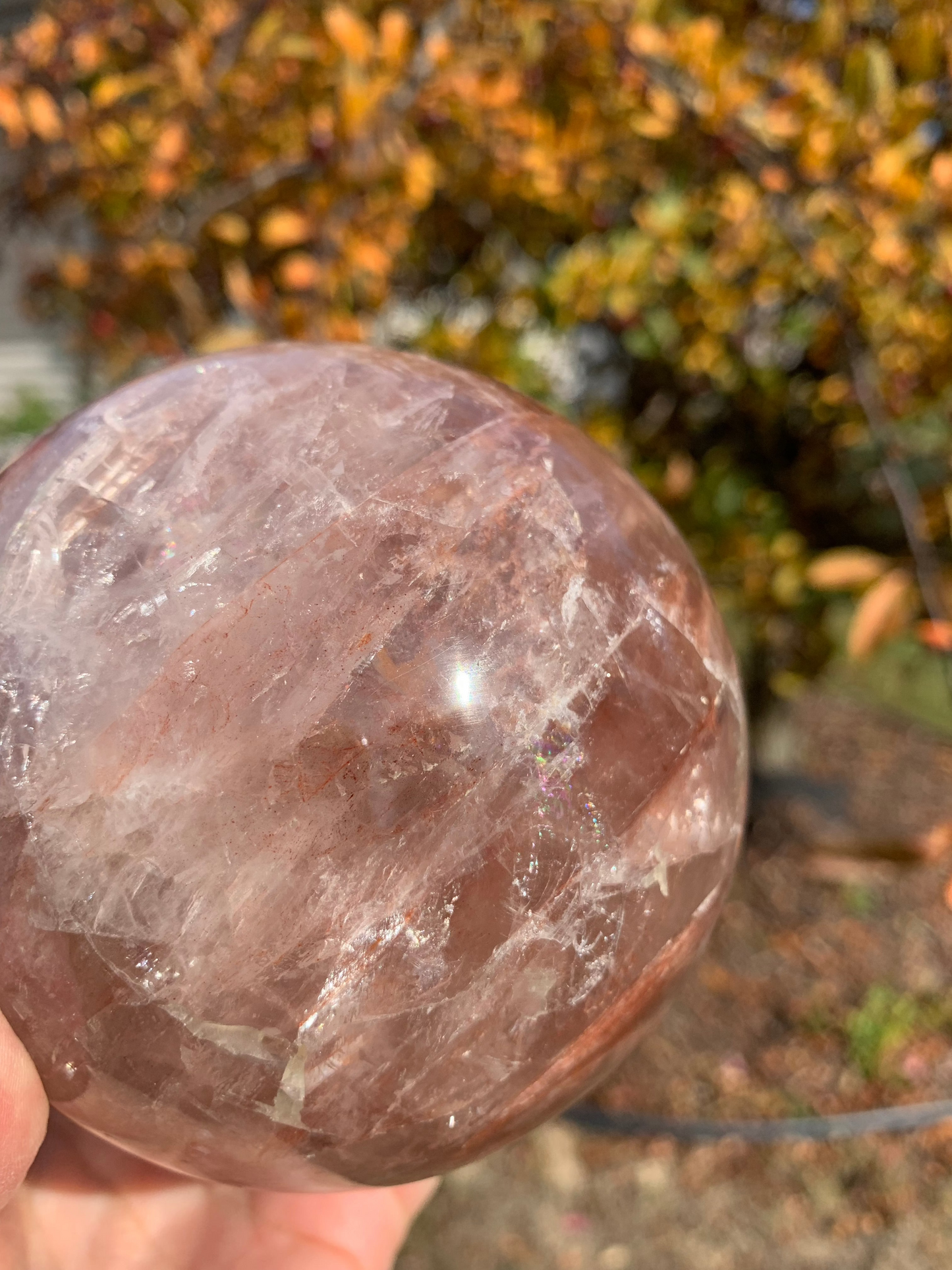 Fire Quartz Sphere