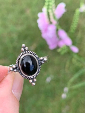 Black Onyx Ring size 7