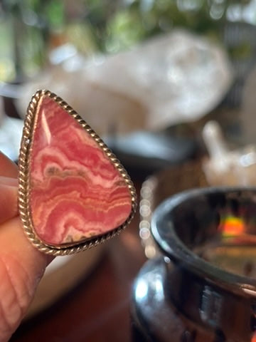 Rhodocrosite Ring size 7.5