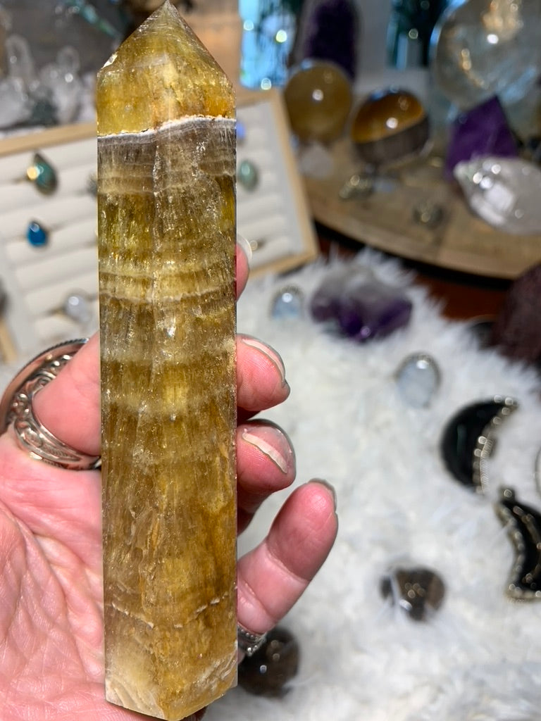 Yellow Fluorite tower