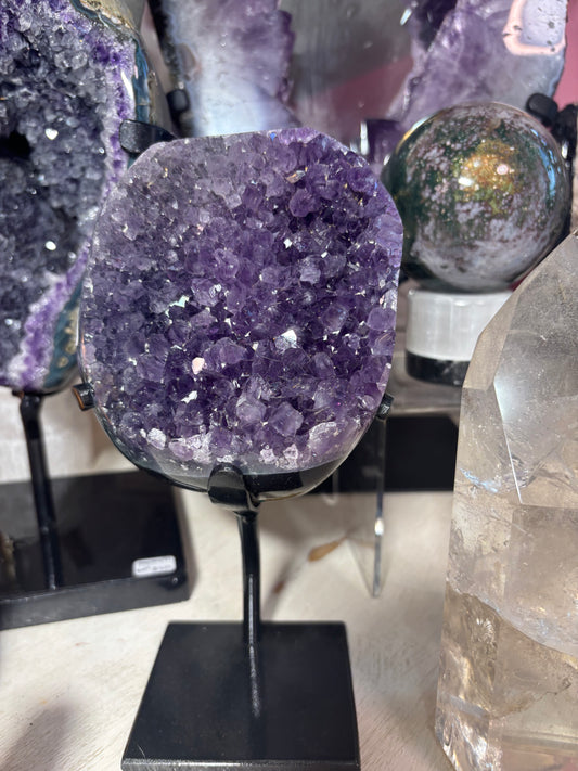 Amethyst Cluster on stand - Brazil