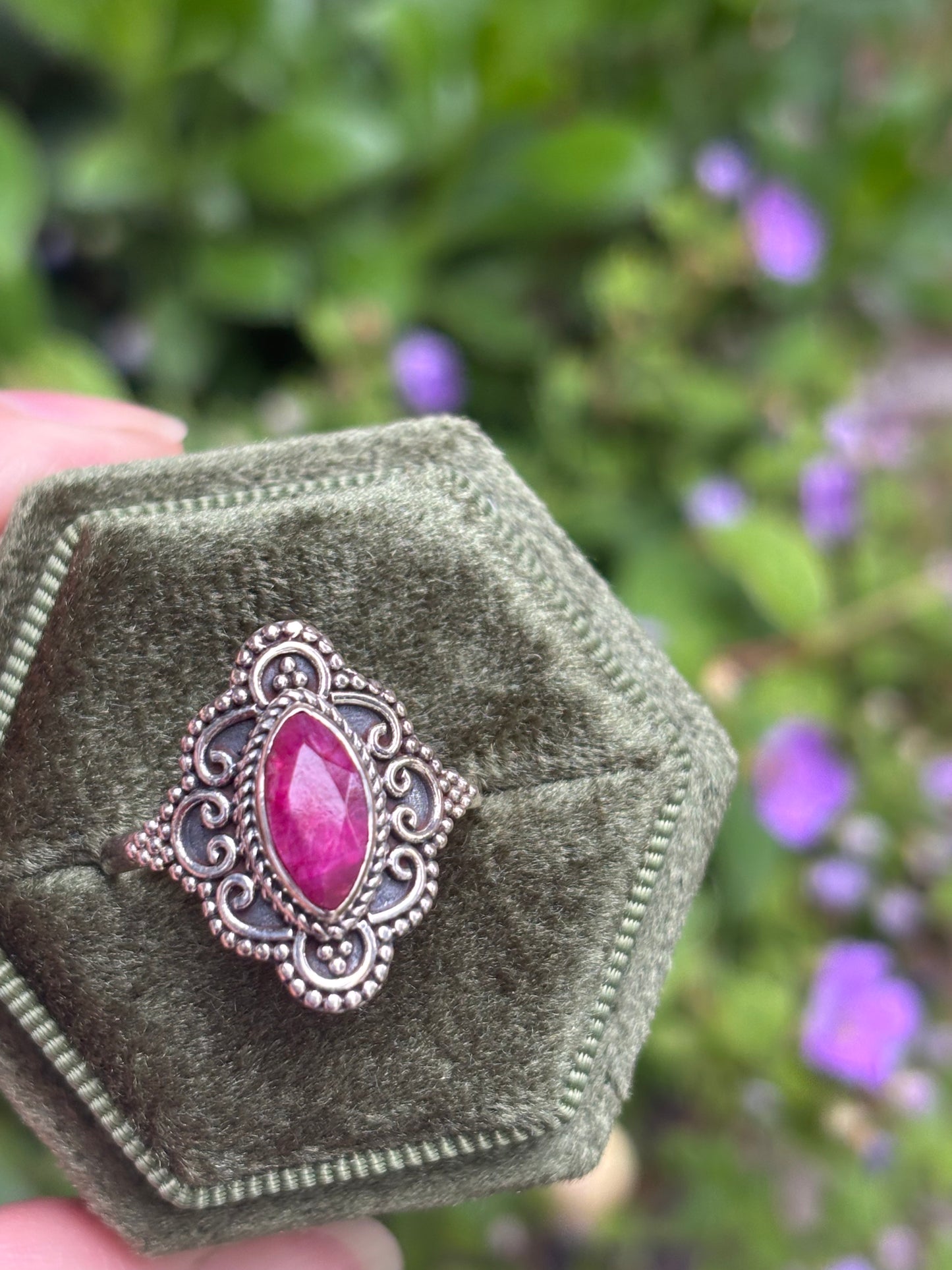 Ruby Ring size 9 - Nepal