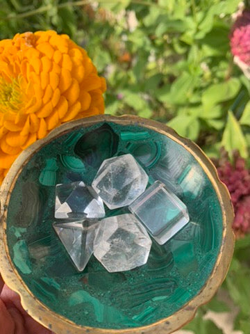 Clear Quartz Platonic Solids | set of 5 | Brazil