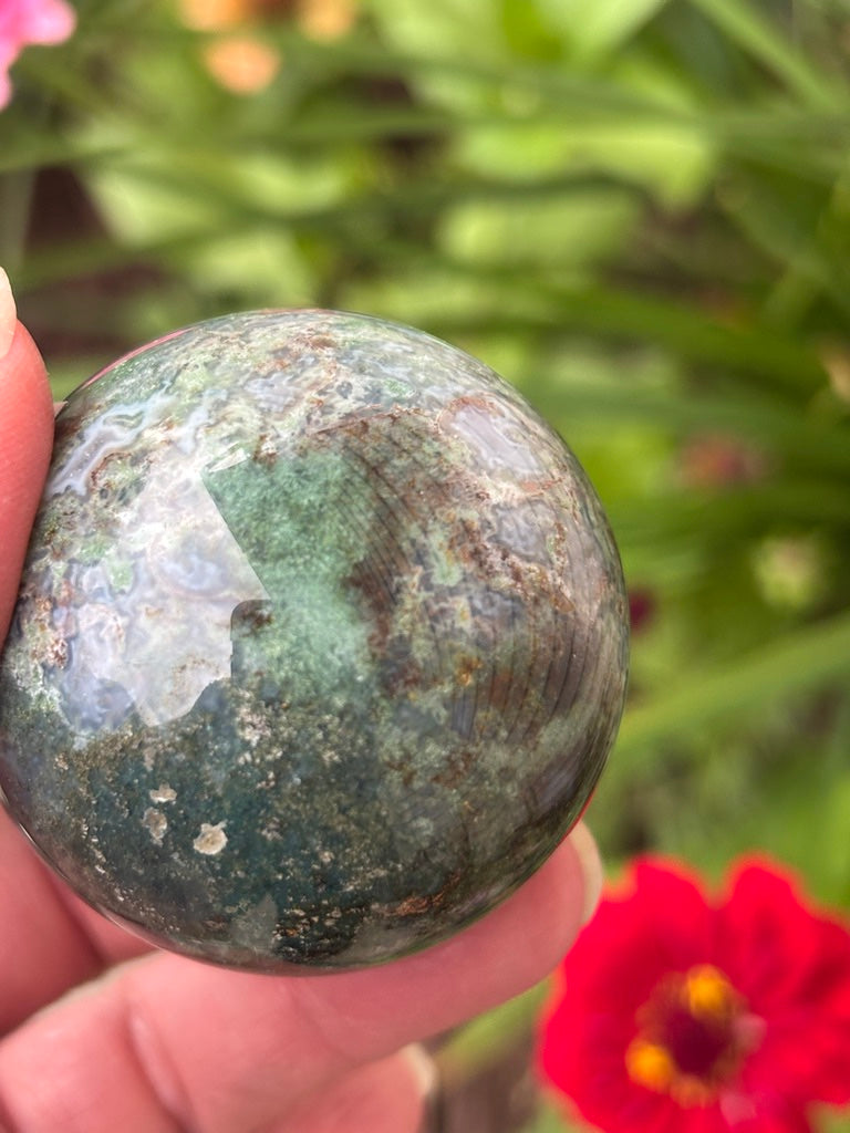 Moss Agate - Sphere