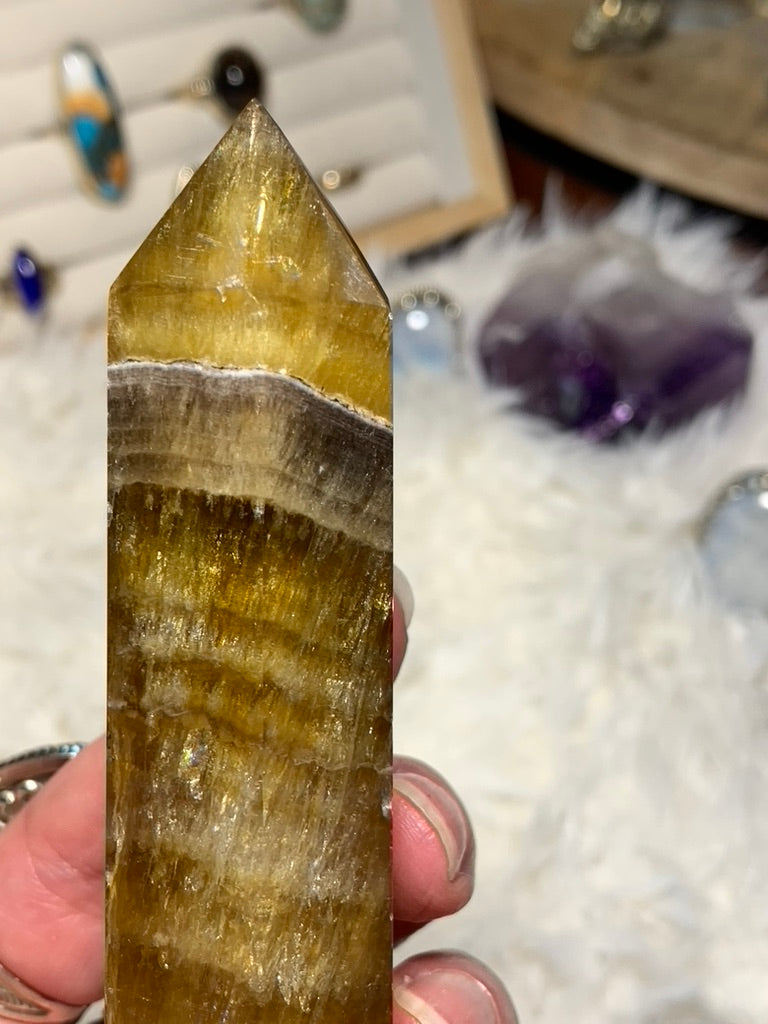 Yellow Fluorite tower