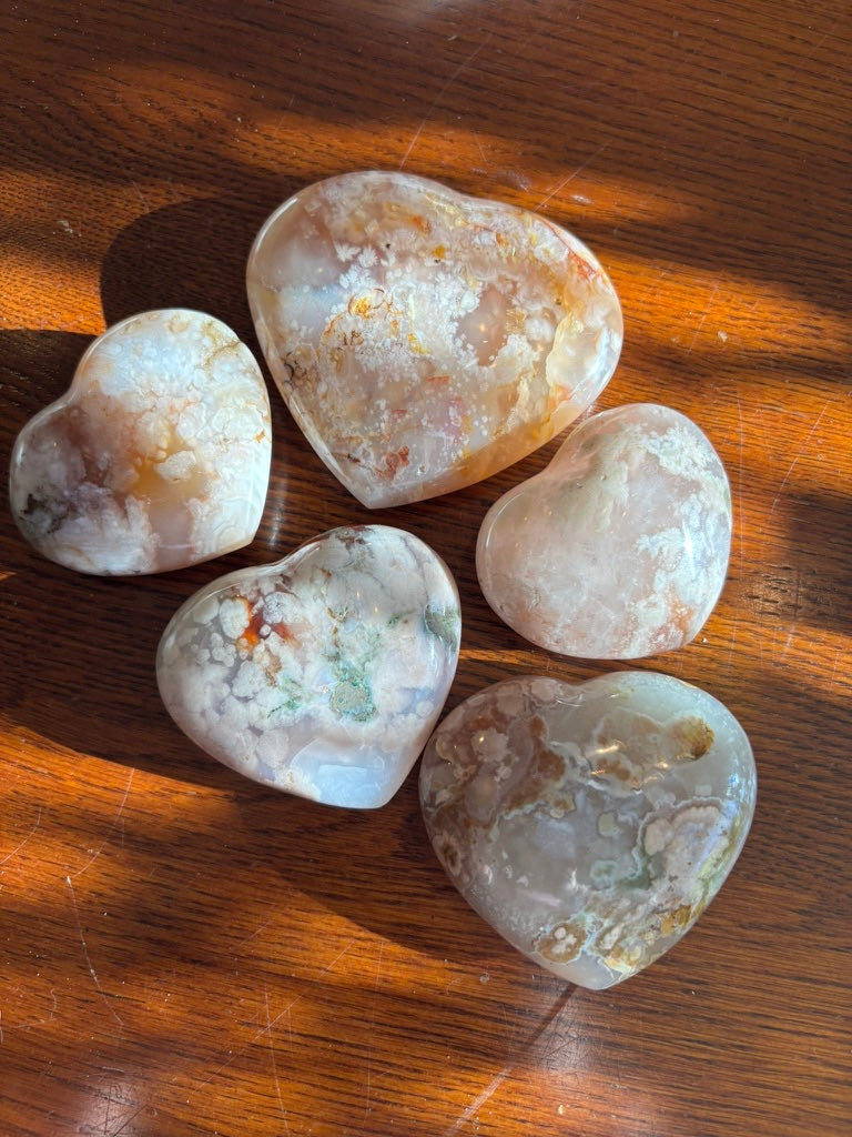 Flower Agate - Heart | Madagascar