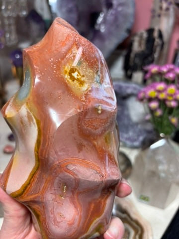 Polychrome Jasper Flame | Madagascar