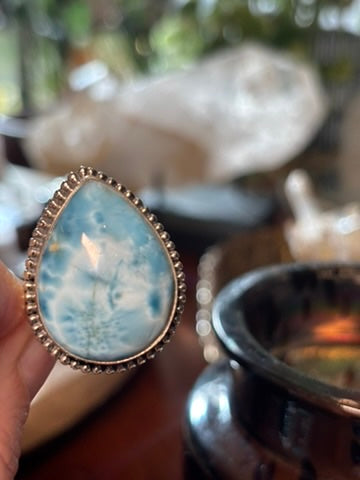 Larimar Ring Size 6.25