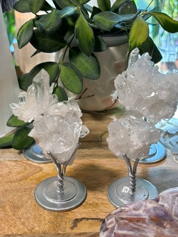 Mini Quartz Cluster on stand - Brazil