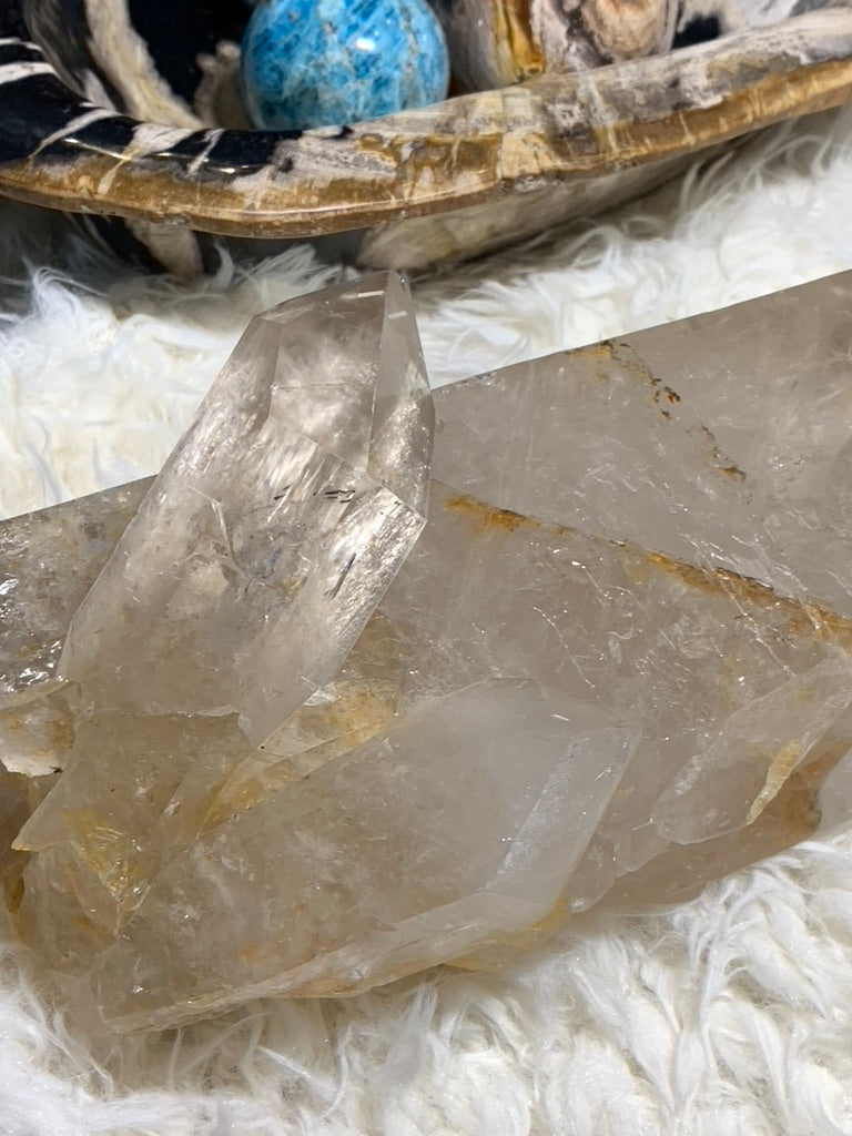 Smokey Lemurian Quartz Point