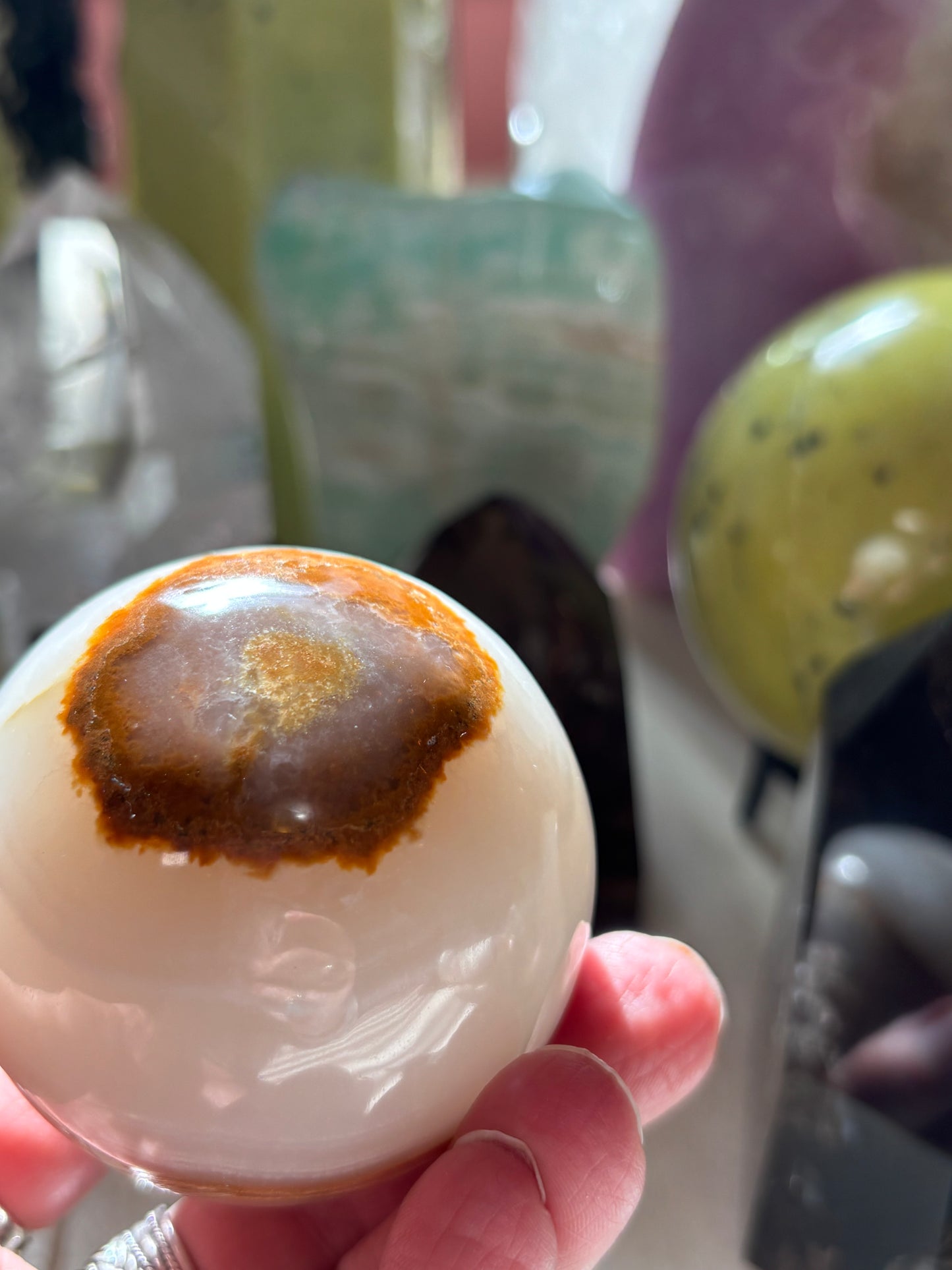 Watermelon Calcite - Sphere - Pakistan
