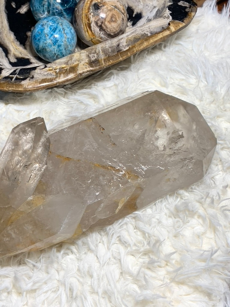 Smokey Lemurian Quartz Point