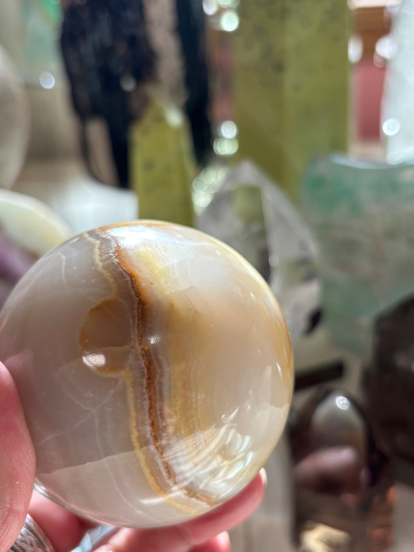 Watermelon Calcite - Sphere - Pakistan