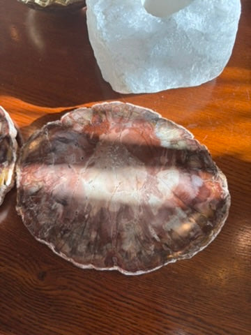 Petrified Wood charging plate set - Madagascar