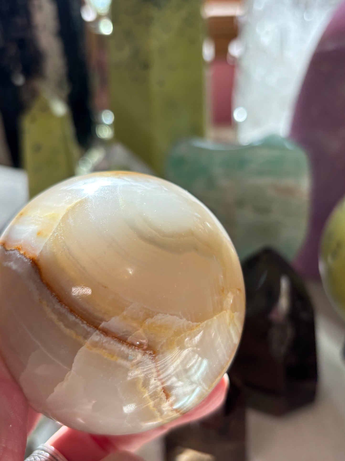 Watermelon Calcite - Sphere - Pakistan