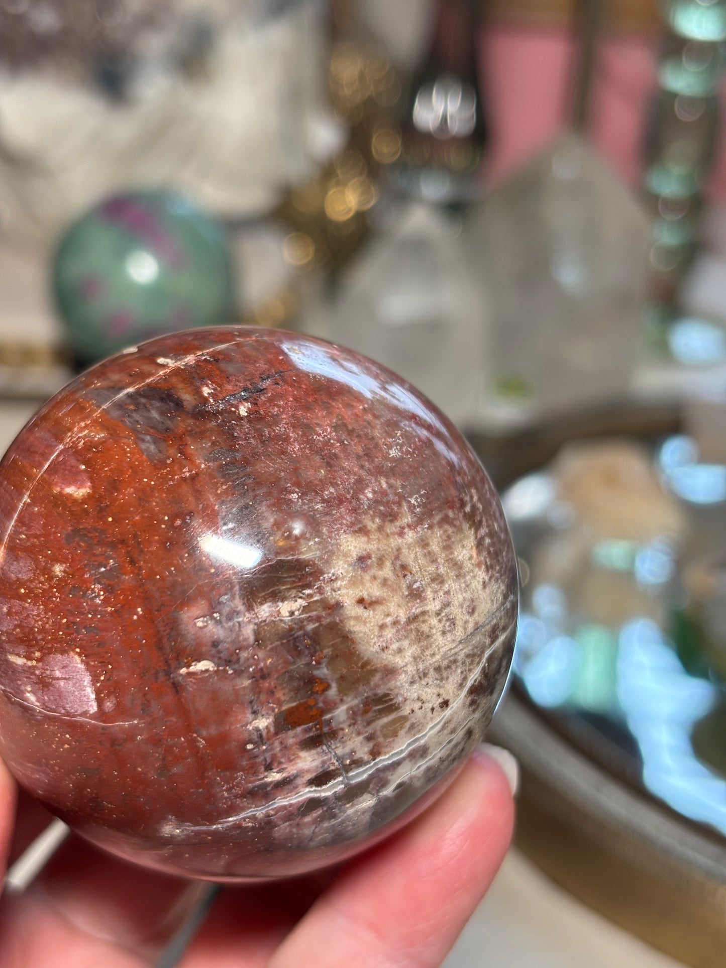 Petrified Wood Sphere - Madagascar