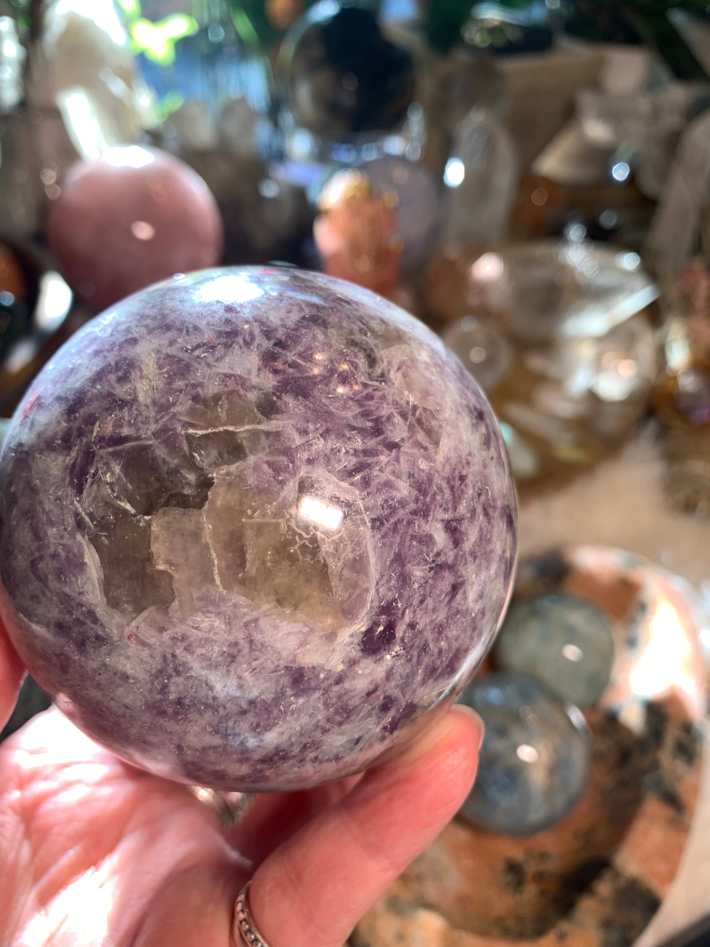 Pegmatite - Unicorn Stone Sphere - Madagascar