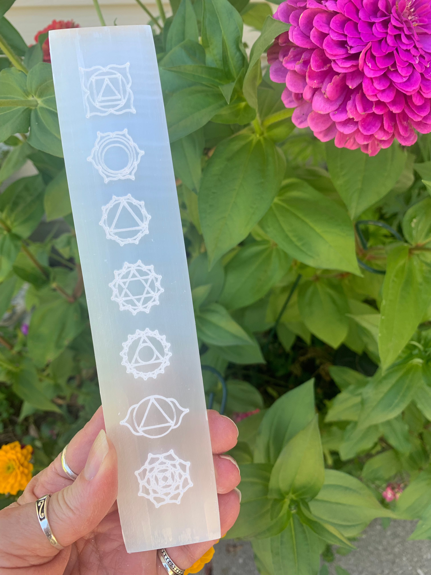 Selenite Chakra Charging Plate