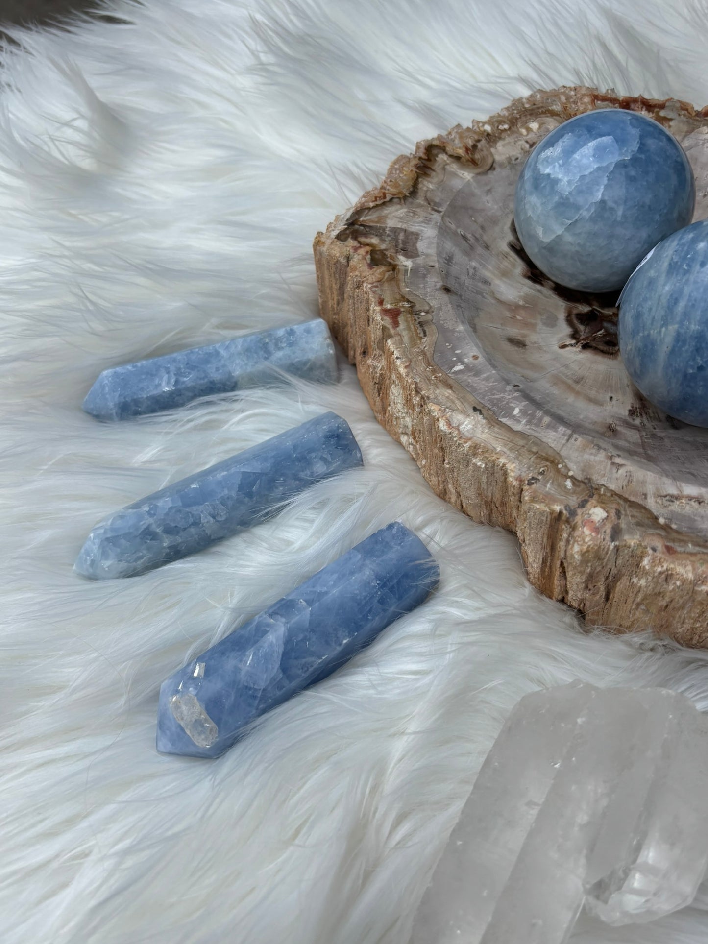 Blue Calcite | Tower | Madagascar