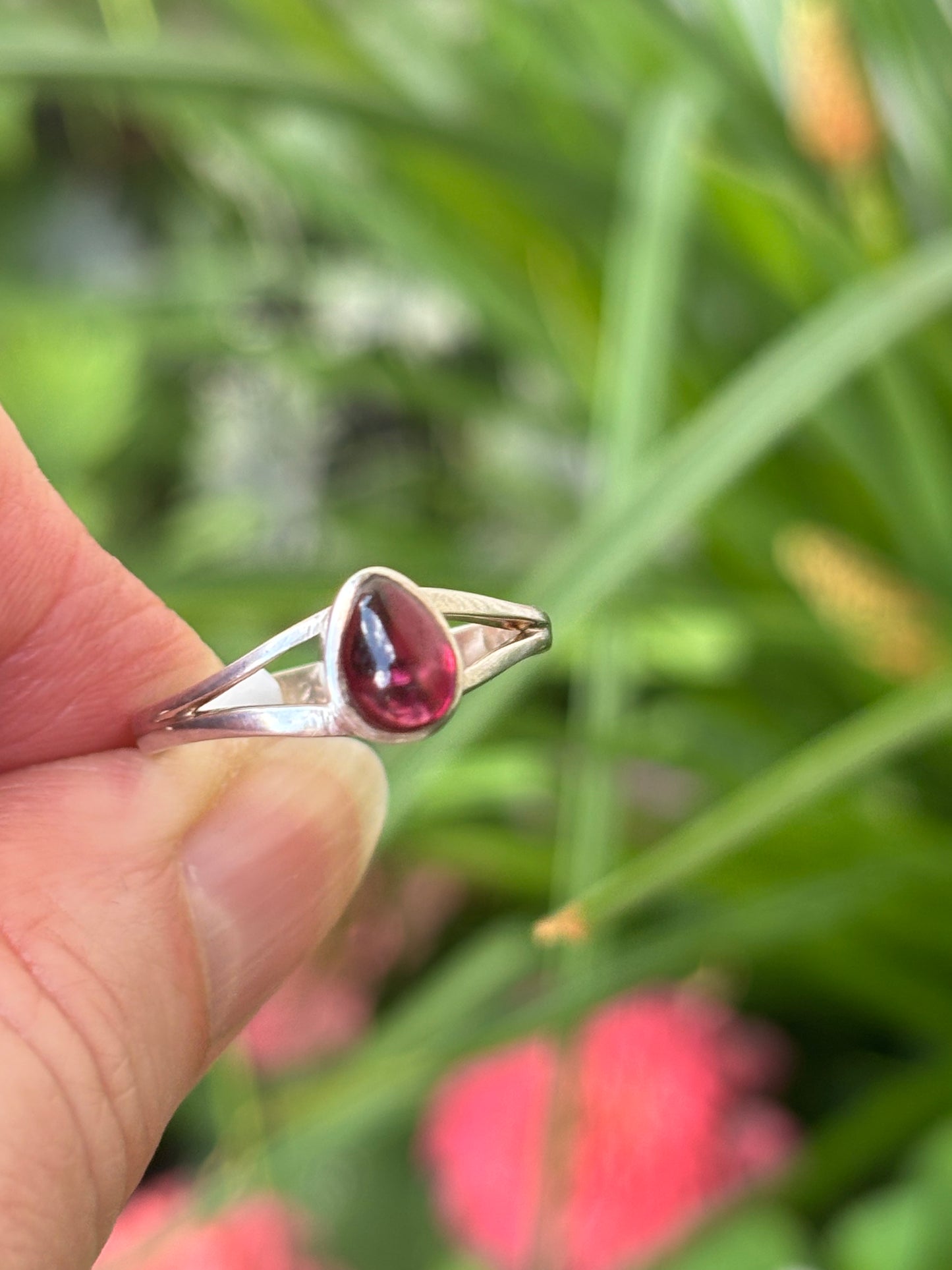 Pink Tourmaline Ring size 8.5