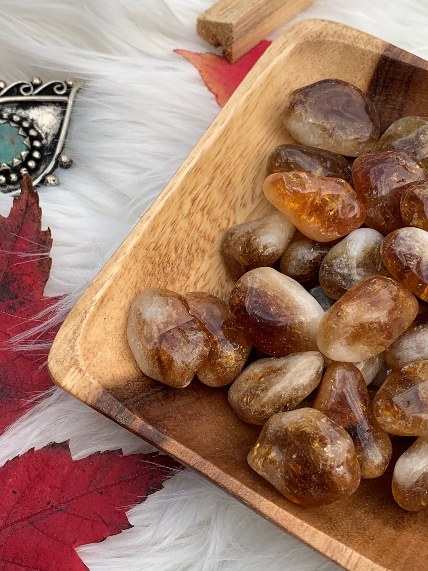 Cognac Citrine | Golden Amethyst - Tumble | Brazil