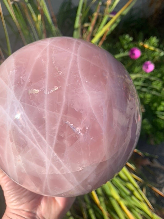 Rose Quartz Sphere - Madagascar - XXX Large