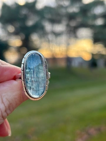 Teal Kyanite Ring size 8