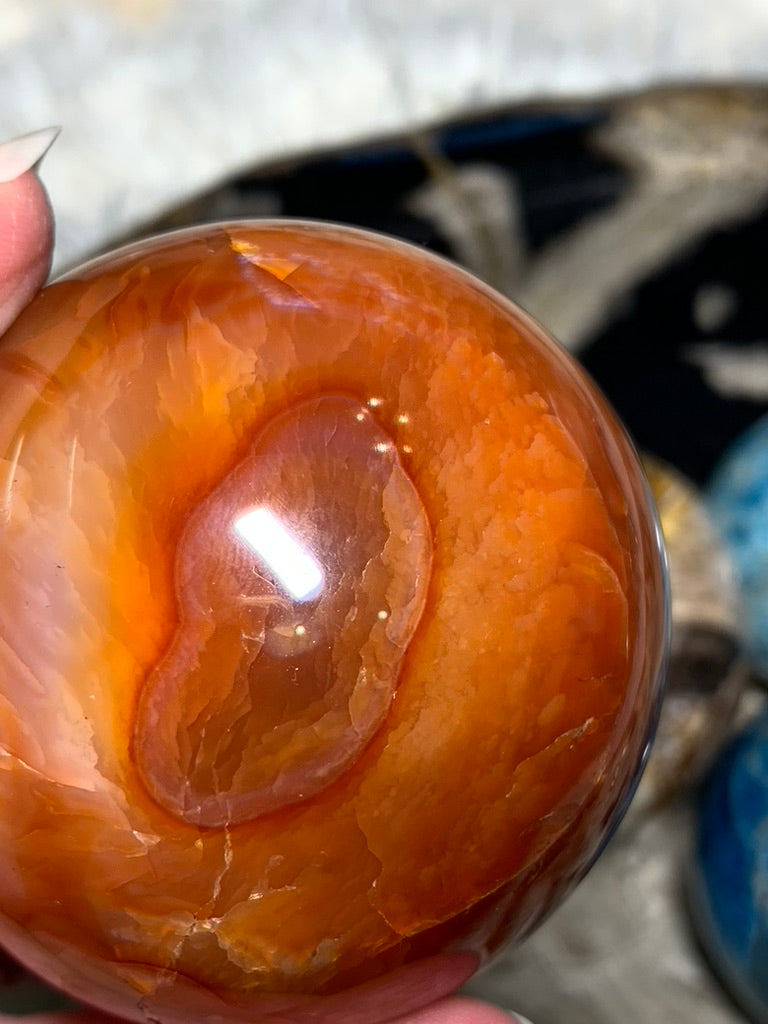 Carnelian Sphere - Madagascar