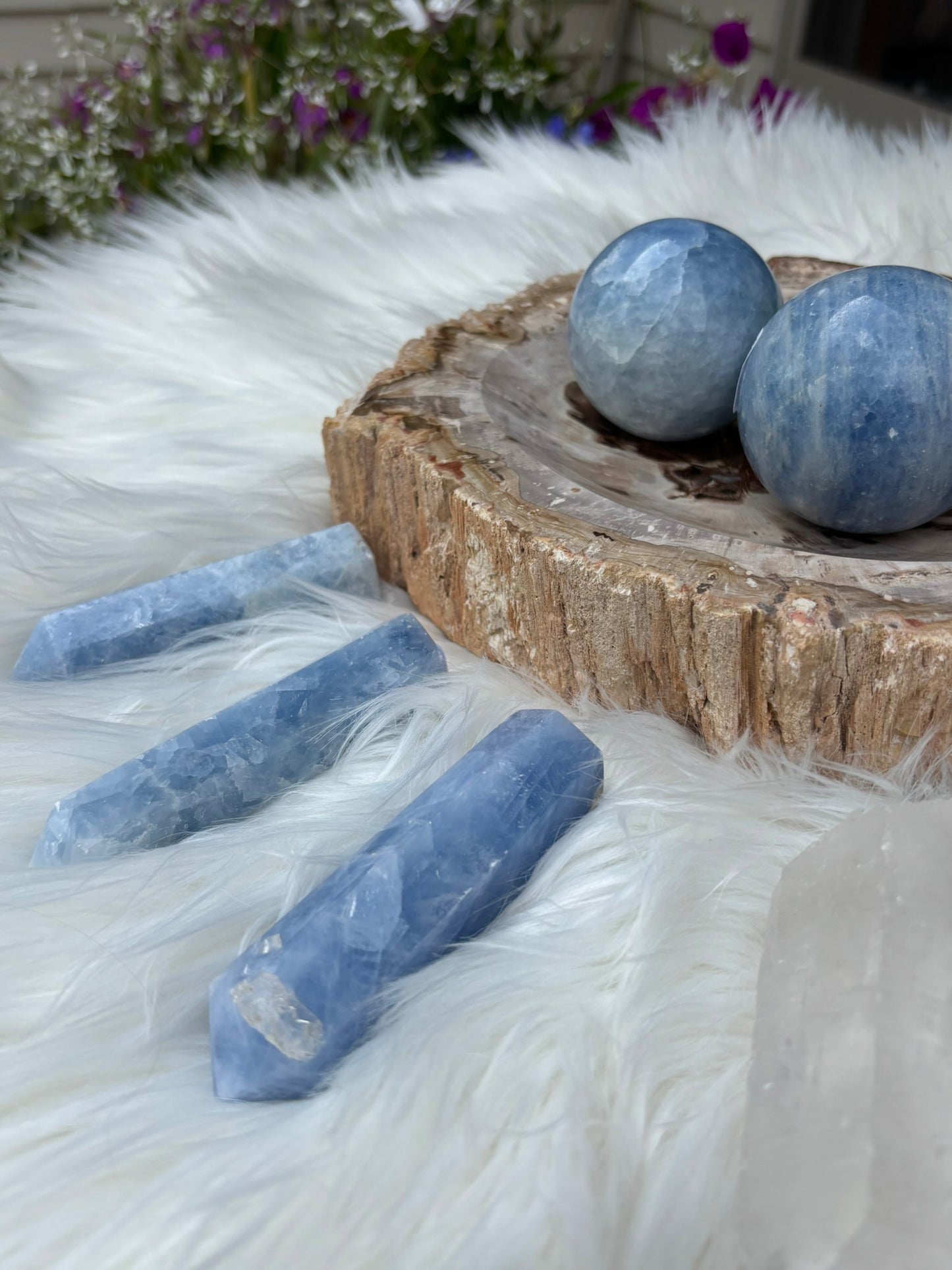 Blue Calcite | Tower | Madagascar