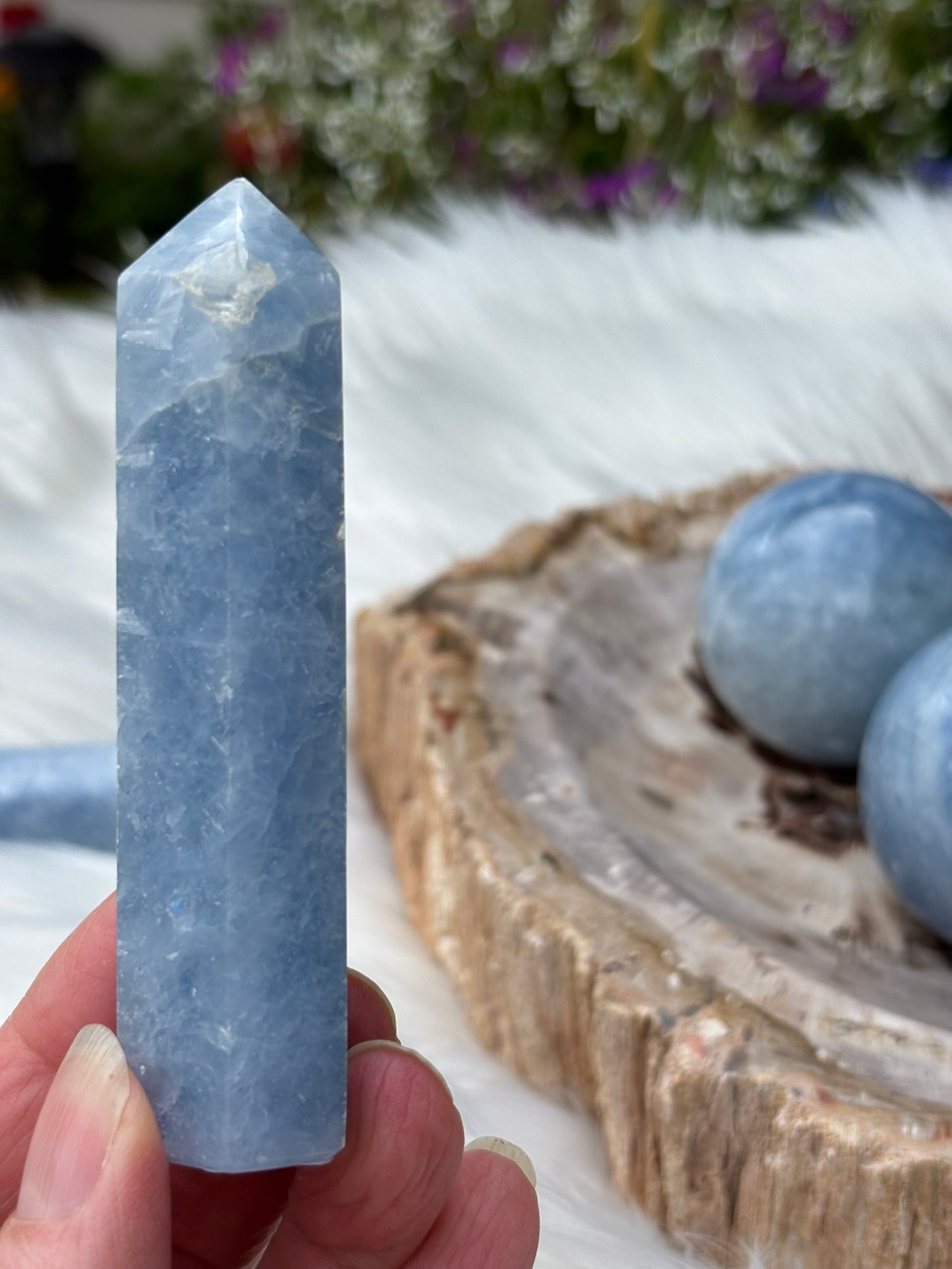 Blue Calcite | Tower | Madagascar