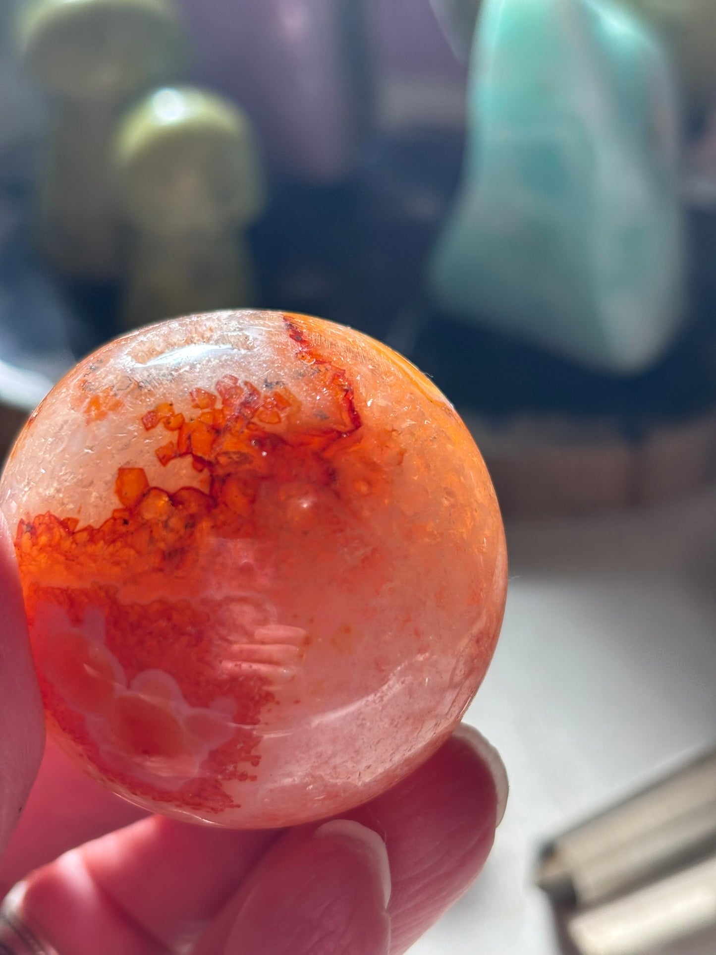 Carnelian Sphere - Madagascar - 45 mm