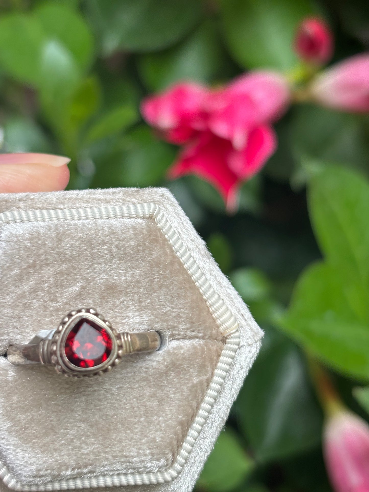 Garnet Ring size 8