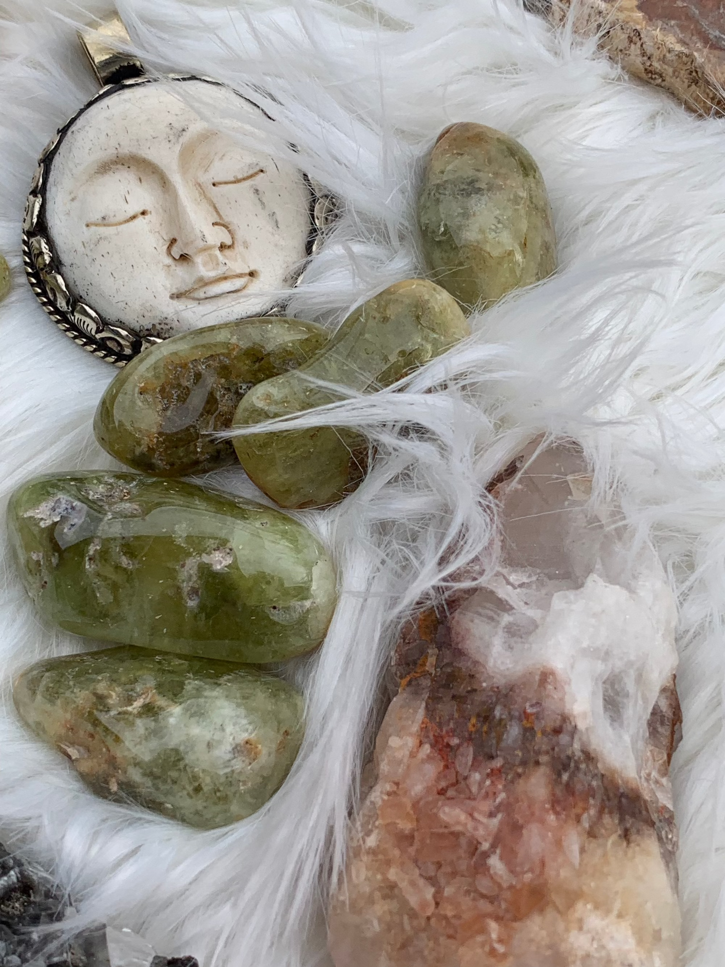 Grossular Green Garnet tumbles