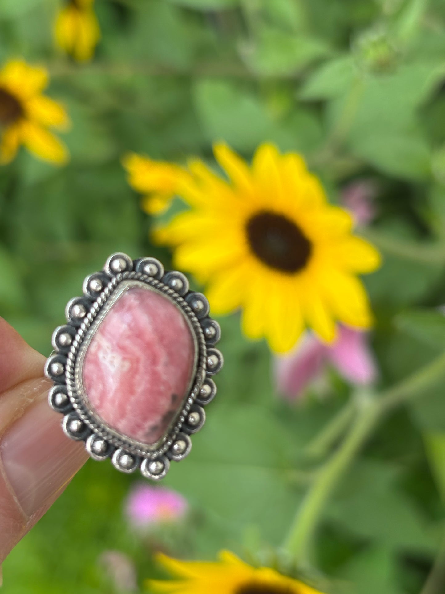 Rhodocrosite Ring size 5