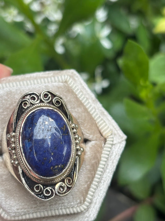 Lapis Lazuli Ring size 10 - Nepal